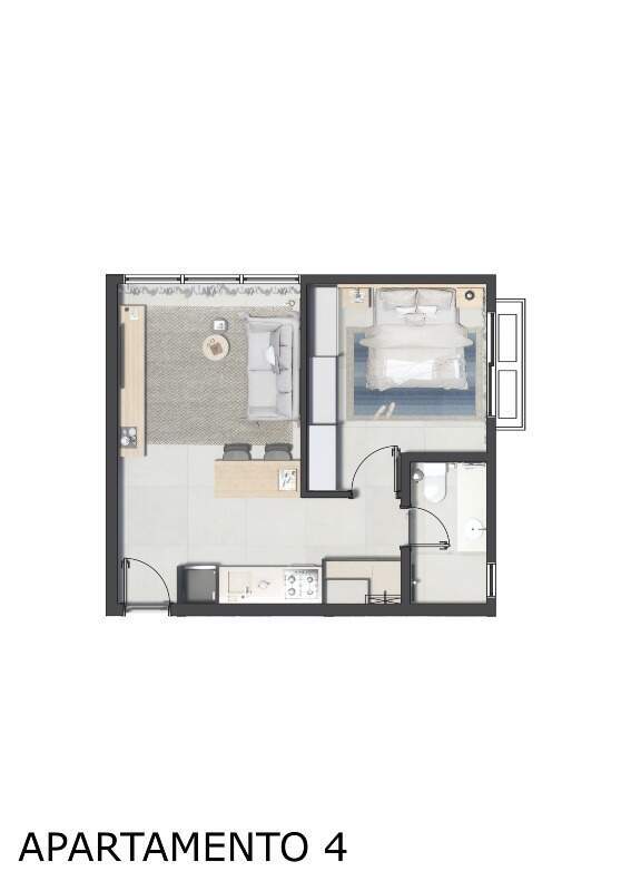 Apartamento à venda no Centro: Fachada