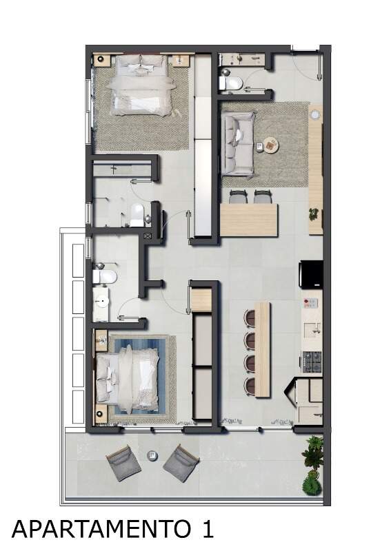 Apartamento à venda no Centro: Fachada