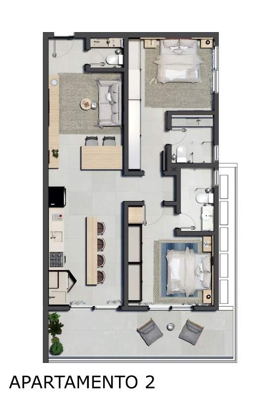 Apartamento à venda no Centro: Fachada