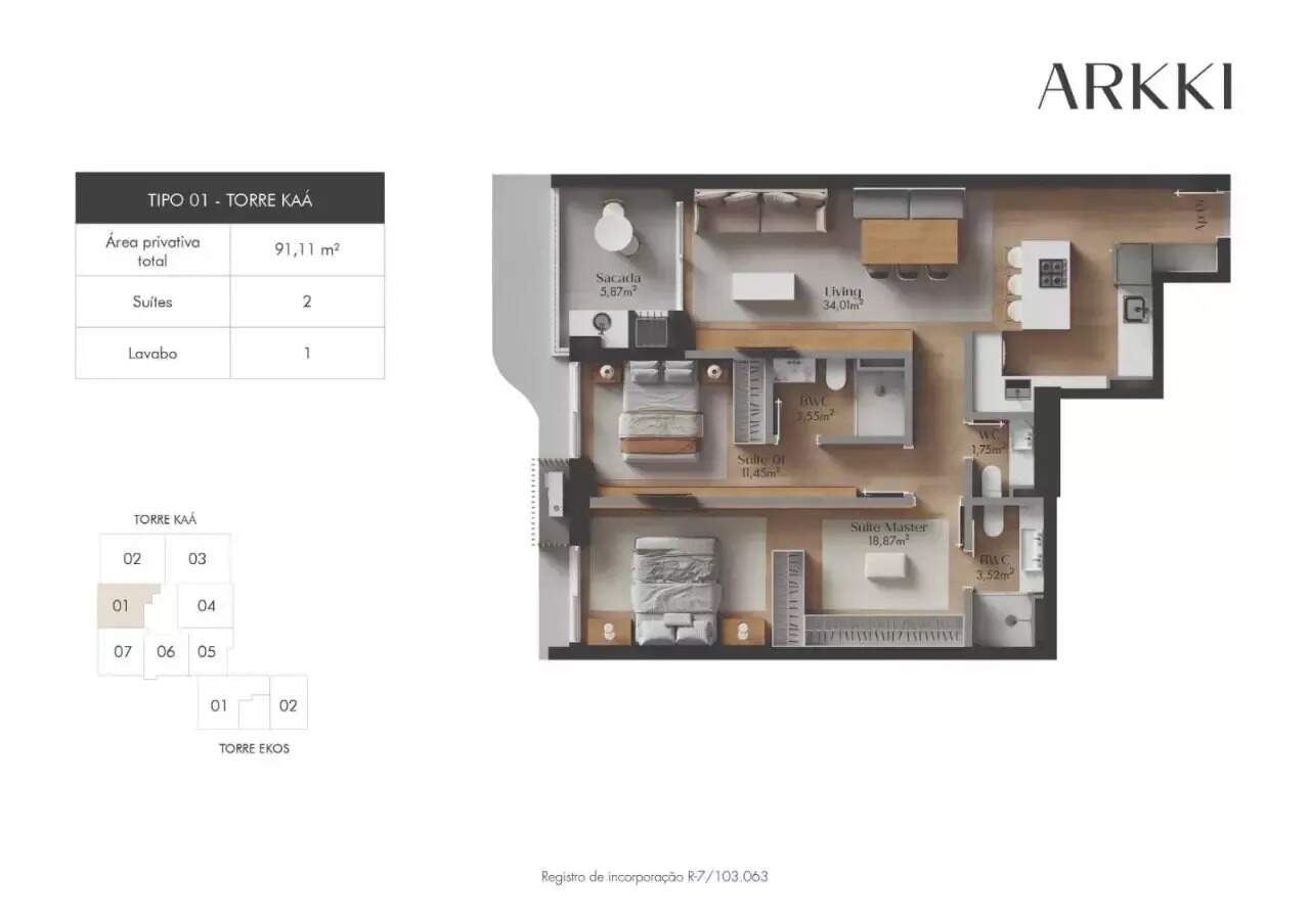 Apartamento à venda no Centro: 