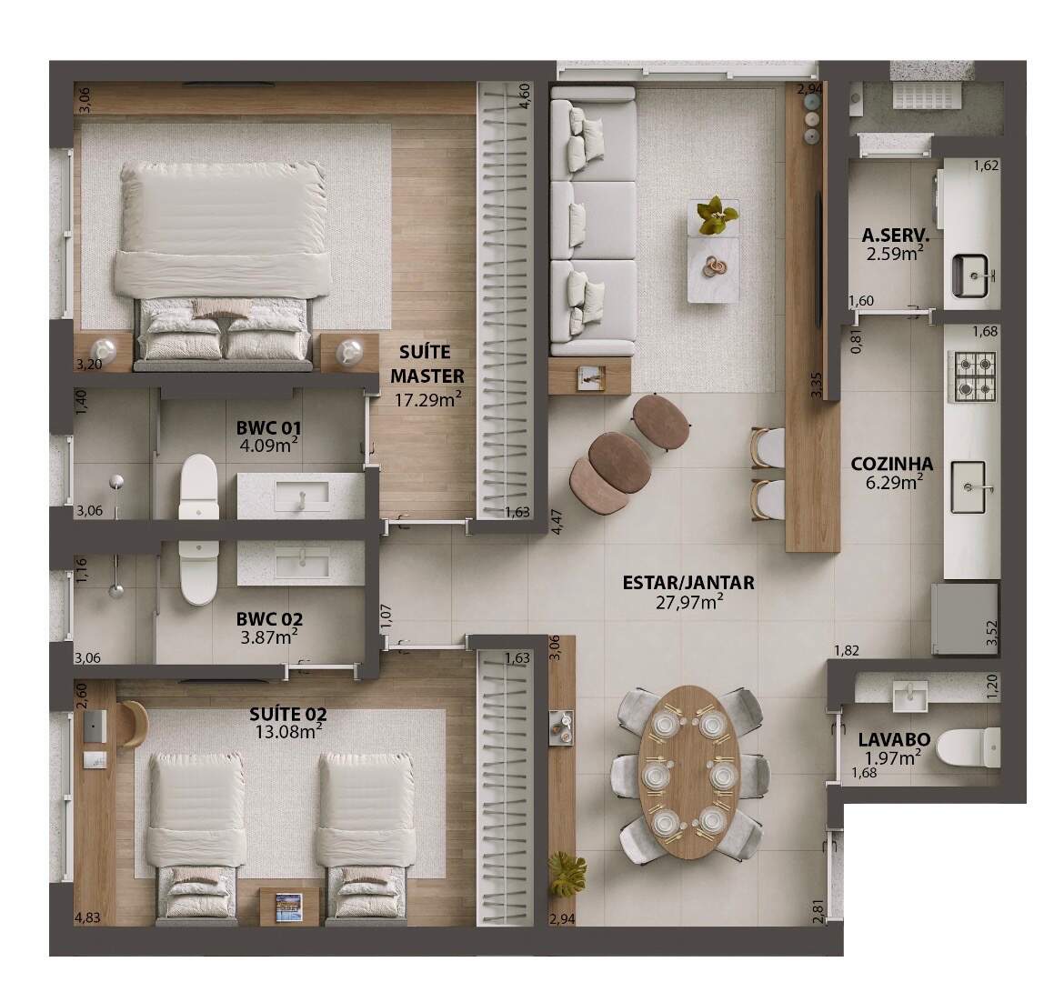 Apartamento à venda no Campinas: 