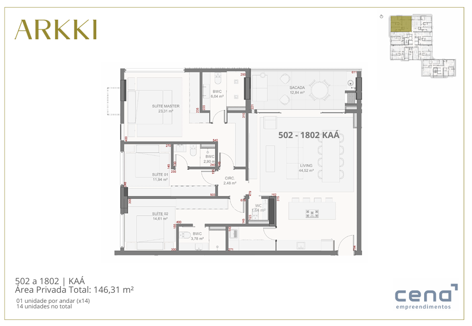Apartamento à venda no Centro: 