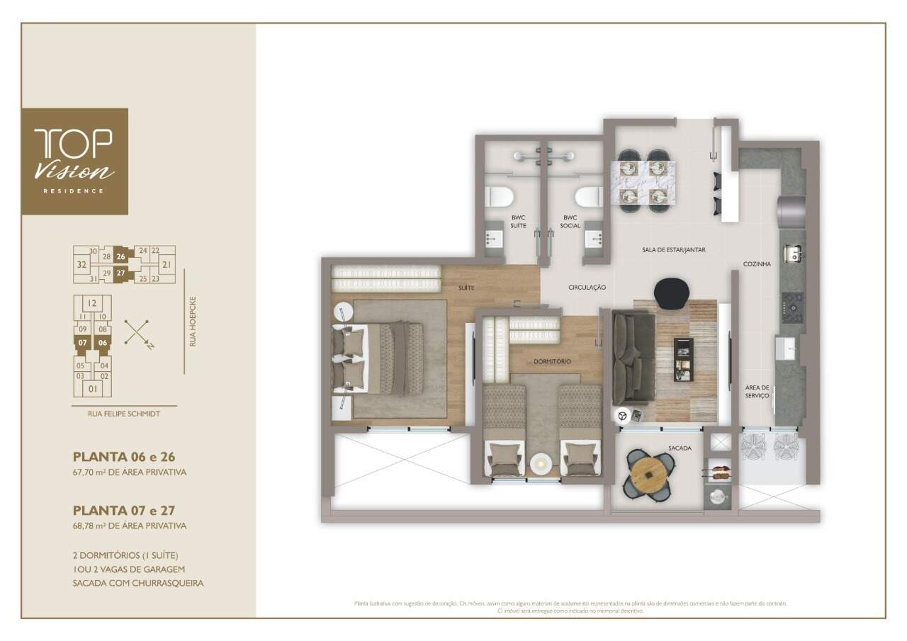 Apartamento para aluguel no Centro:
