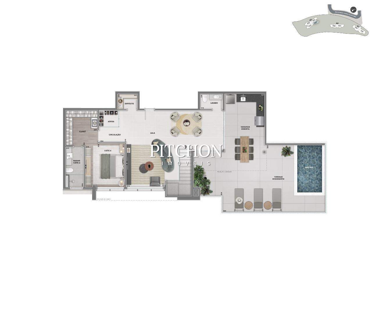 Cobertura à venda, 4 quartos, 4 suítes, 4 vagas, Vila da Serra - Nova Lima/MG