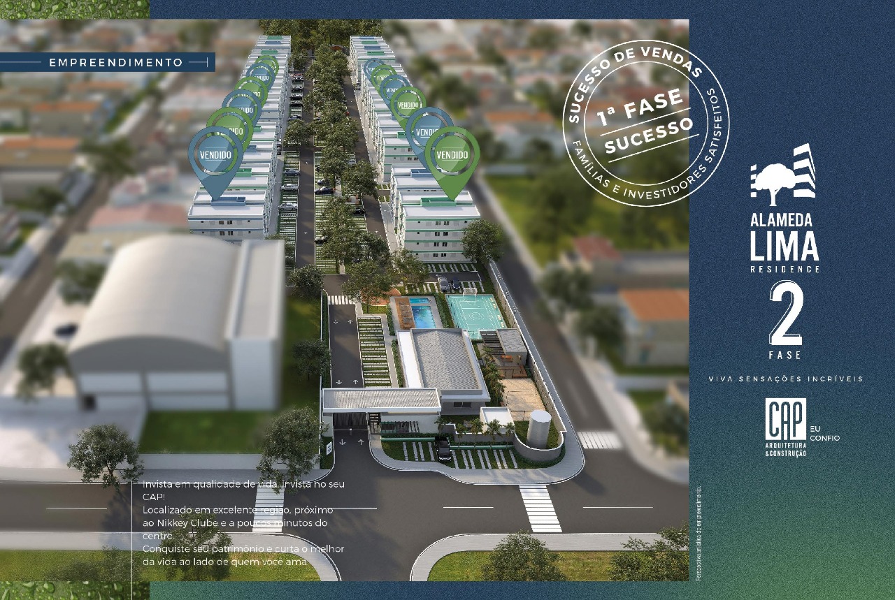 Apartamento à venda Conjunto Residencial Luiz Egydio de Cerqueira César 2 até 2 quartos R$ 0,00 até R$ 0,00 Alameda Lima Residence - Fase 2: 