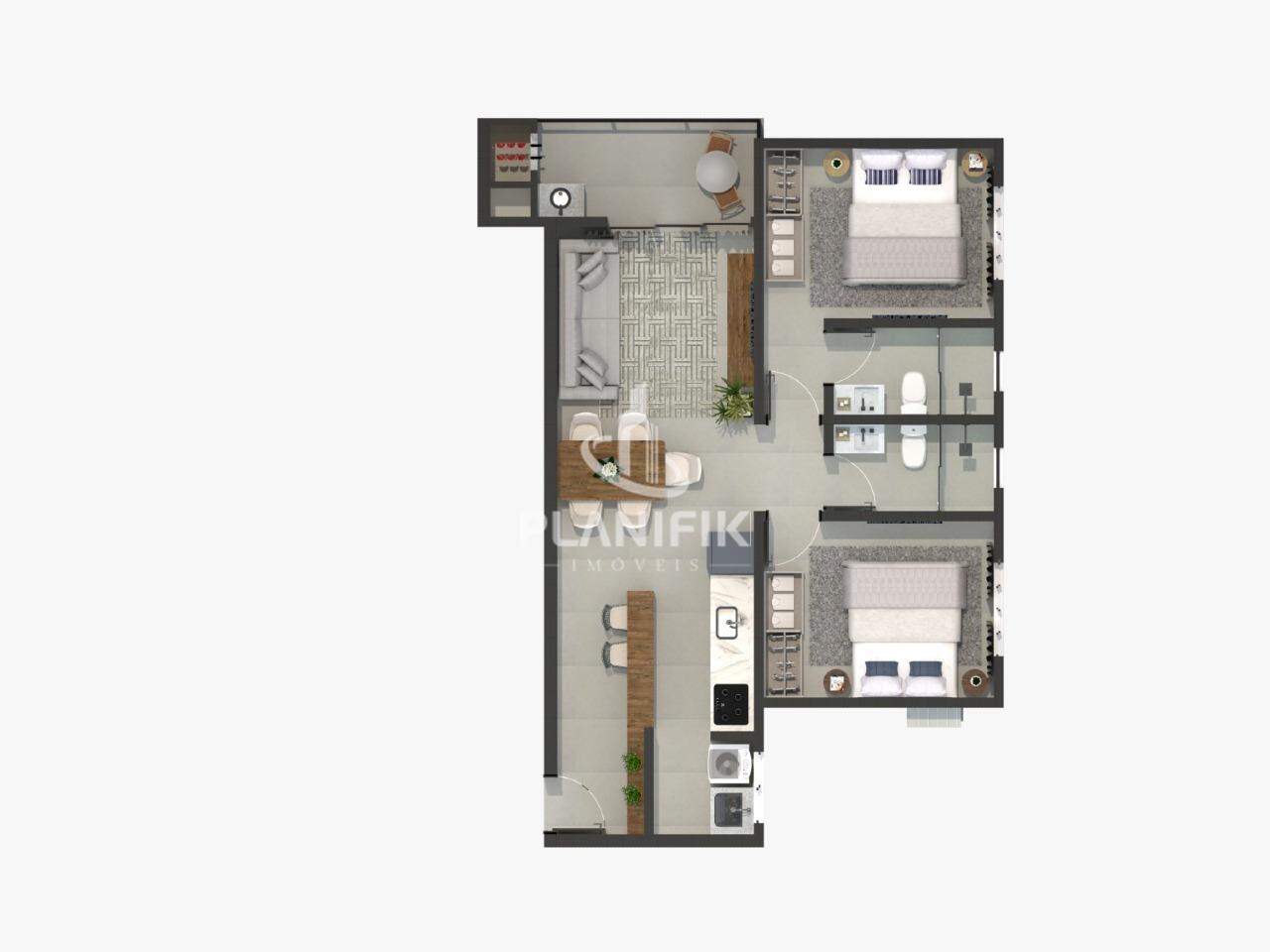 Apartamento de 2 quartos, 68m² no bairro Souza Cruz, em Brusque | Eu Corretor