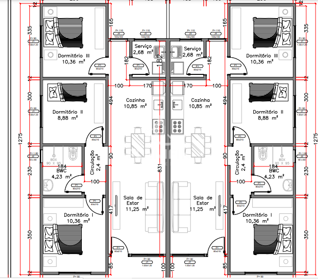 Casa de 3 quartos, 70m² no bairro Dom Joaquim, em Brusque | Eu Corretor