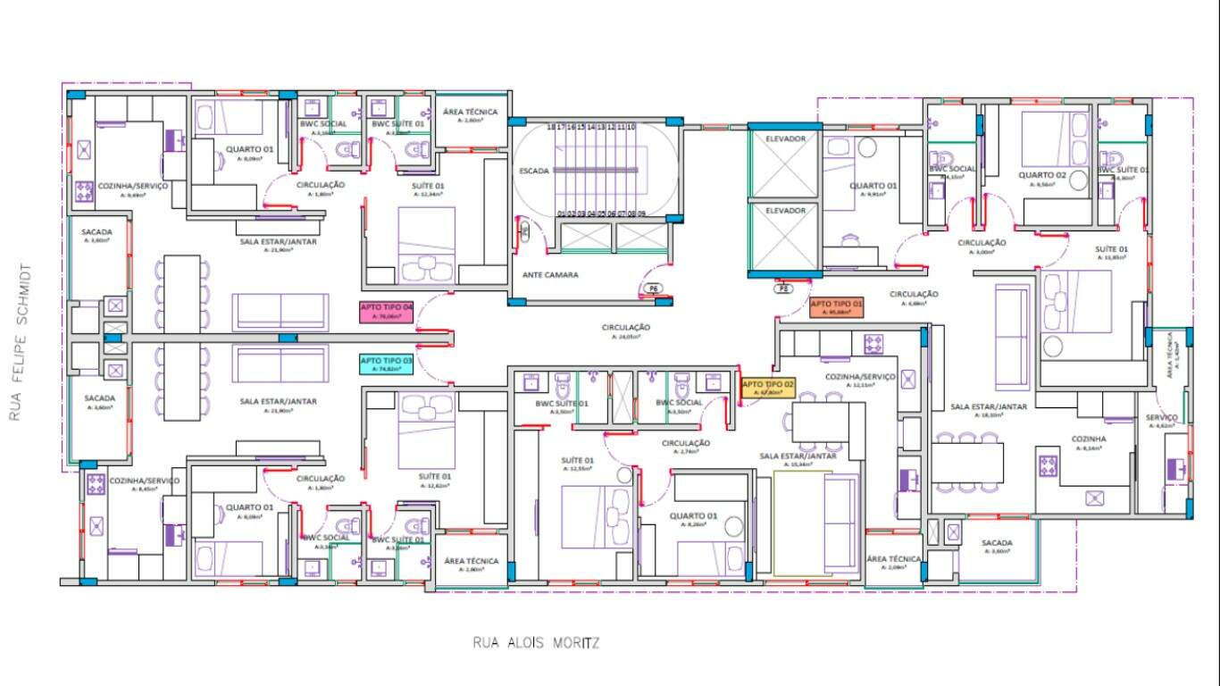 Apartamento de 2 quartos, 75m² no bairro São Luiz, em Brusque | Eu Corretor