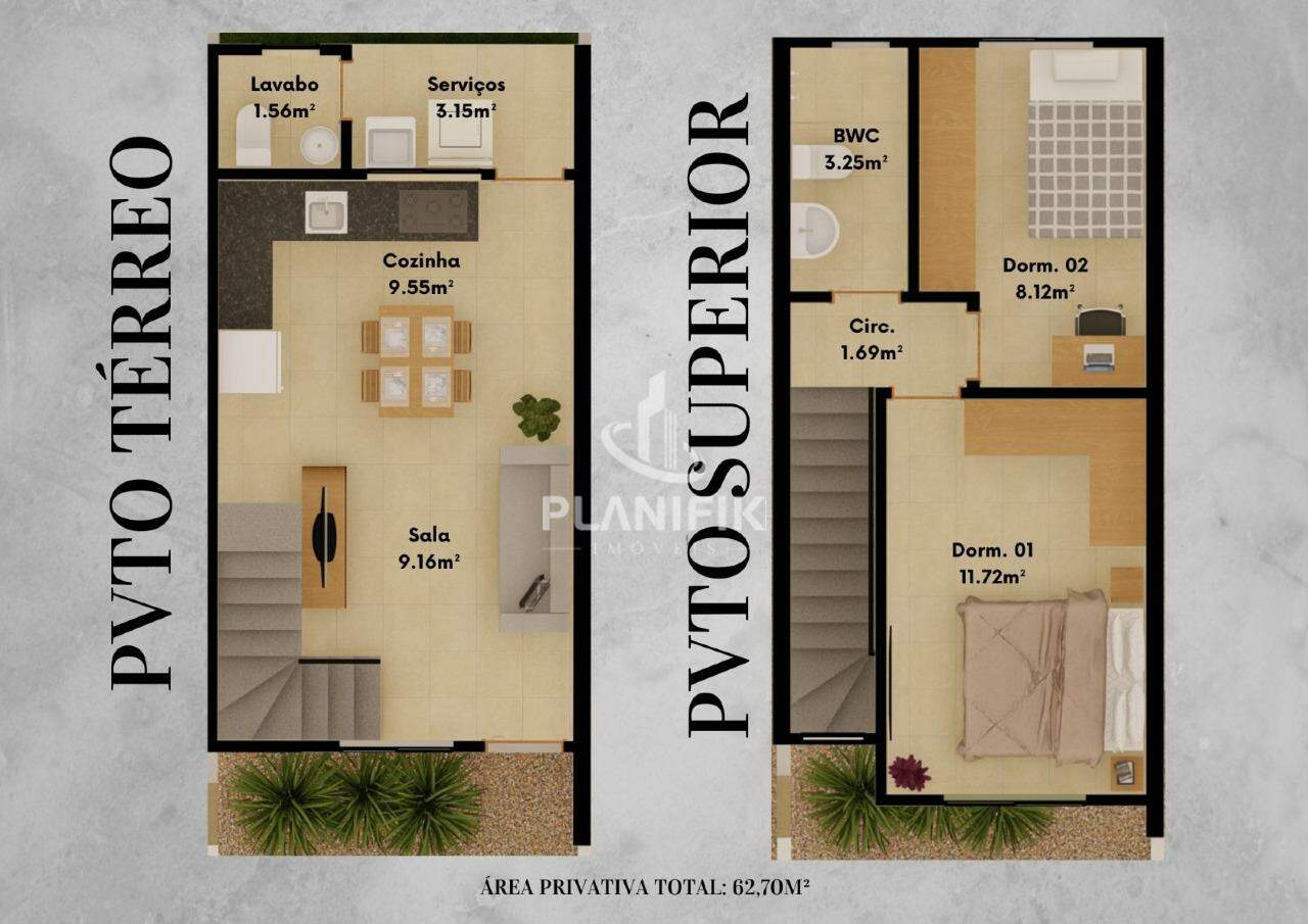 Casa de 2 quartos, 62m² no bairro Limeira Baixa, em Brusque | Eu Corretor