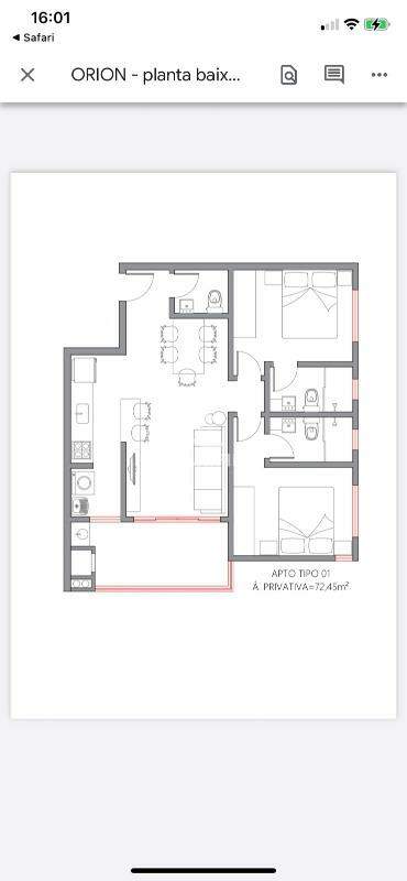 Apartamento de 2 quartos, 68m² no bairro Souza Cruz, em Brusque | Eu Corretor