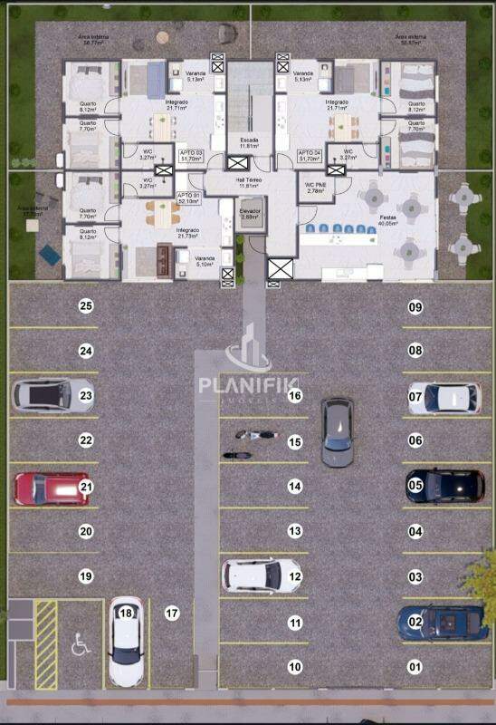 Apartamento de 2 quartos, 52m² no bairro Rio Branco, em Brusque | Eu Corretor