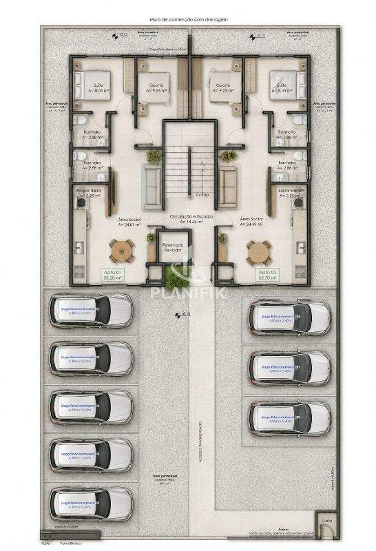 Apartamento de 2 quartos, 56m² no bairro Limoeiro, em Brusque | Eu Corretor