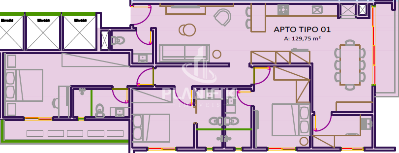 Apartamento de 3 quartos, 129m² no bairro São Luiz, em Brusque | Eu Corretor