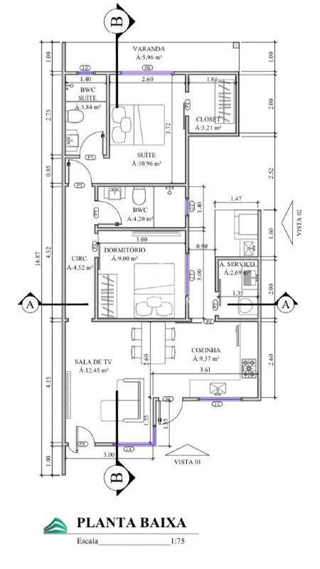 Casa de 2 quartos, 69m² no bairro Souza Cruz, em Brusque | Eu Corretor