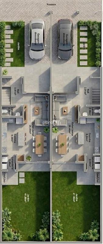 Casa à venda, com 100m², 3 quartos 1 suíte - Reserva Dom Feliciano - Gravataí / RS por R$ 690.000,00: 