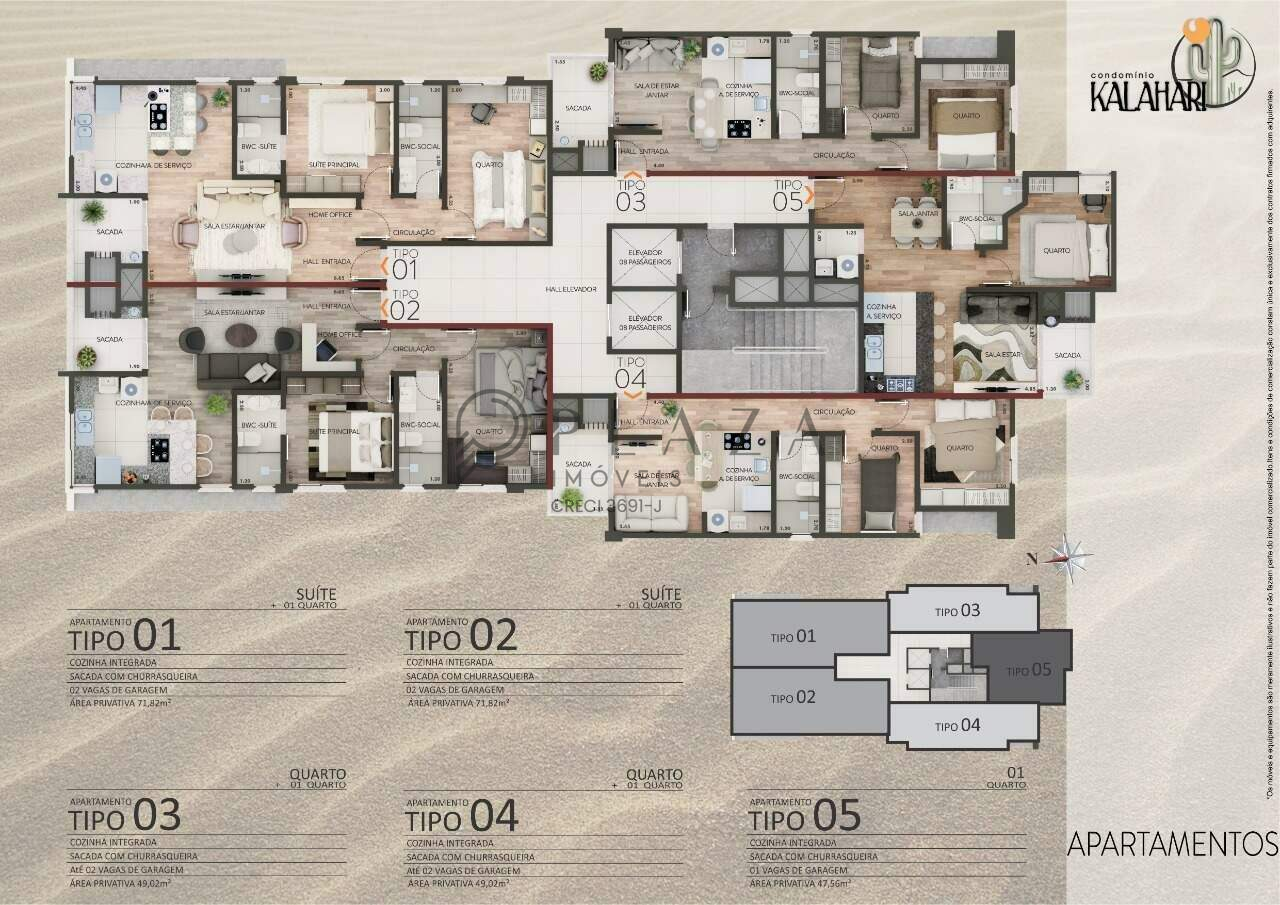 Apartamento à venda com 2 quartos, 49m² no Centro em Chapecó - Foto 7