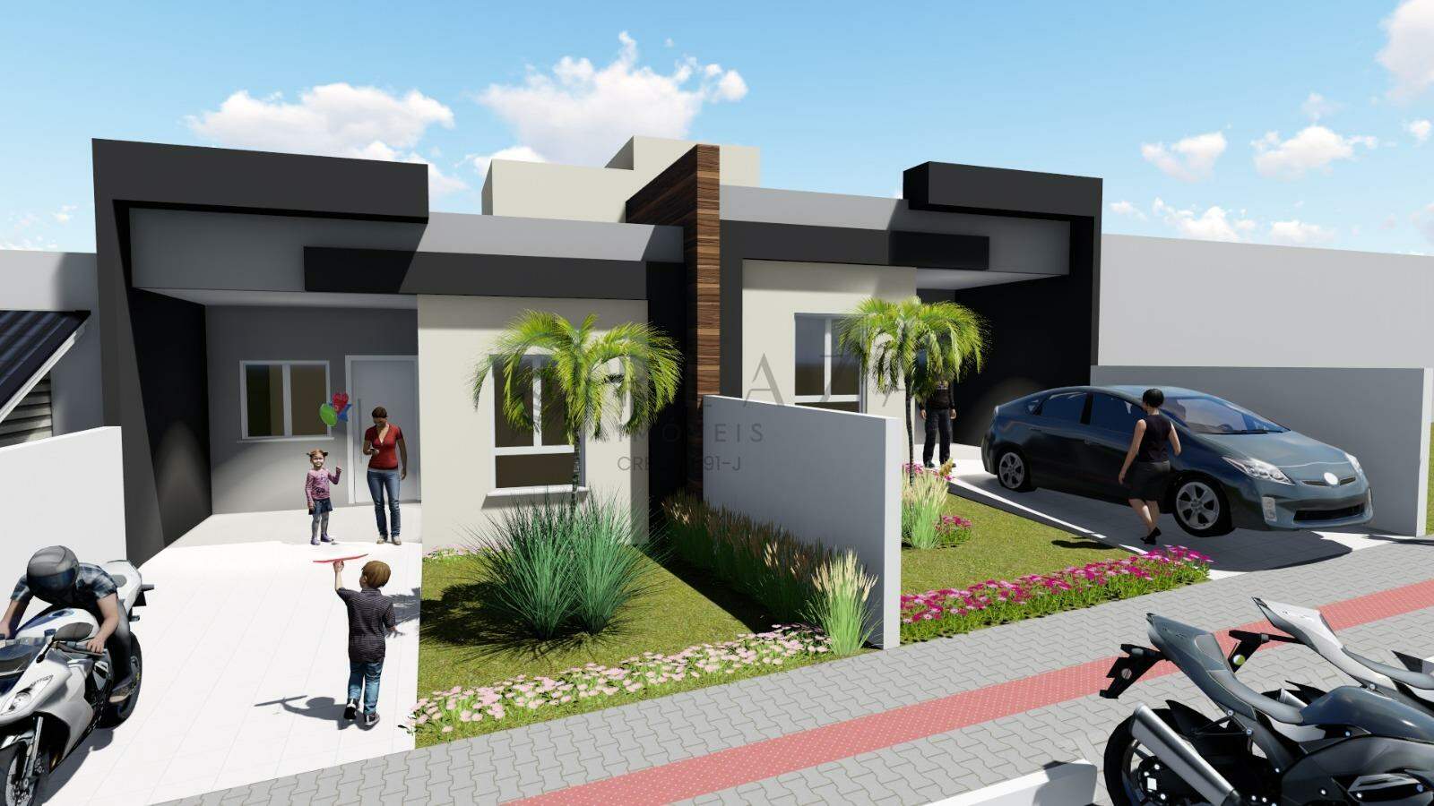 Casa Geminada à venda com 2 quartos, 66m² no Desbravador em Chapecó - Foto 1