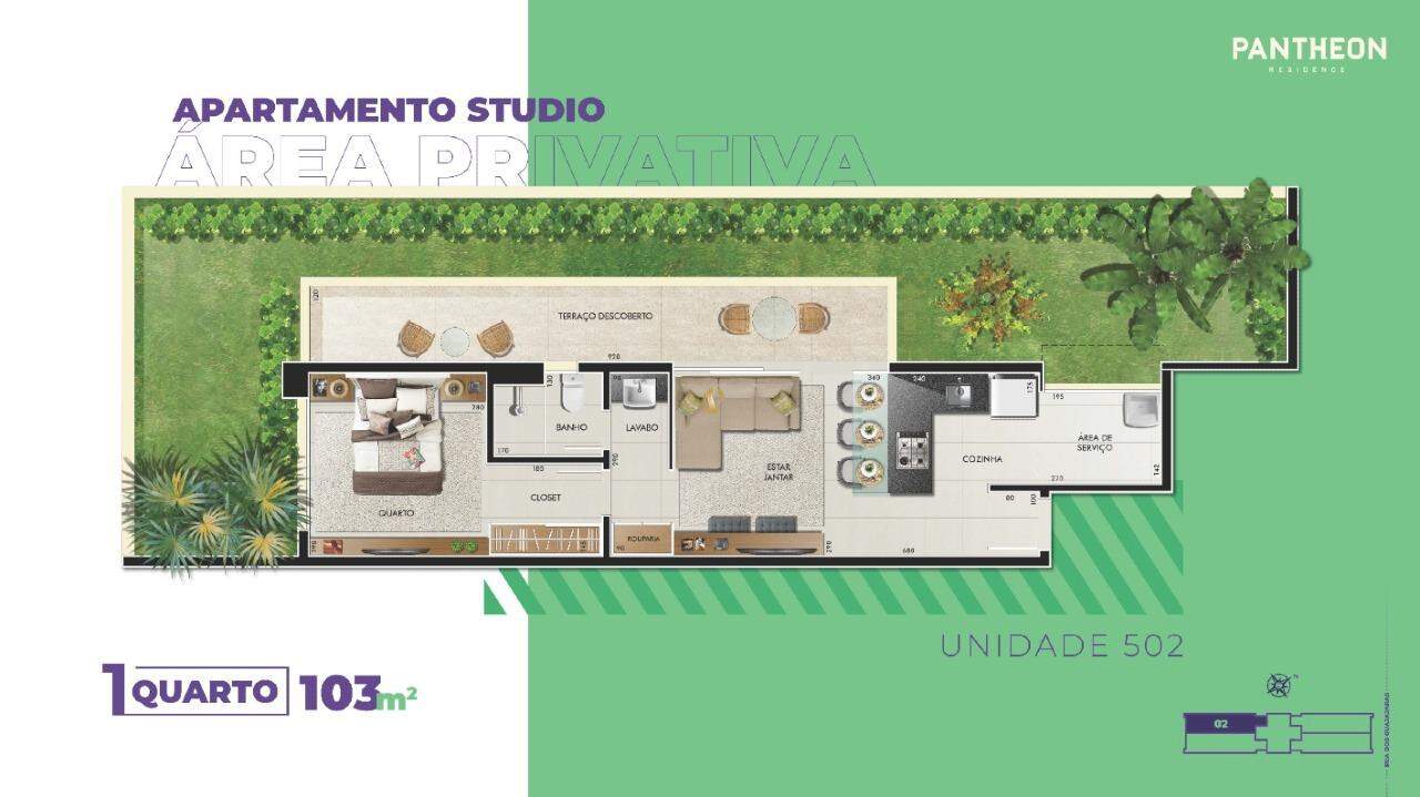 Apartamento à venda com 1 quarto, 77m² - Foto 15