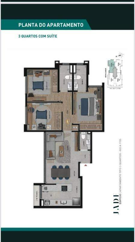 Apartamento à venda com 3 quartos, 76m² - Foto 11