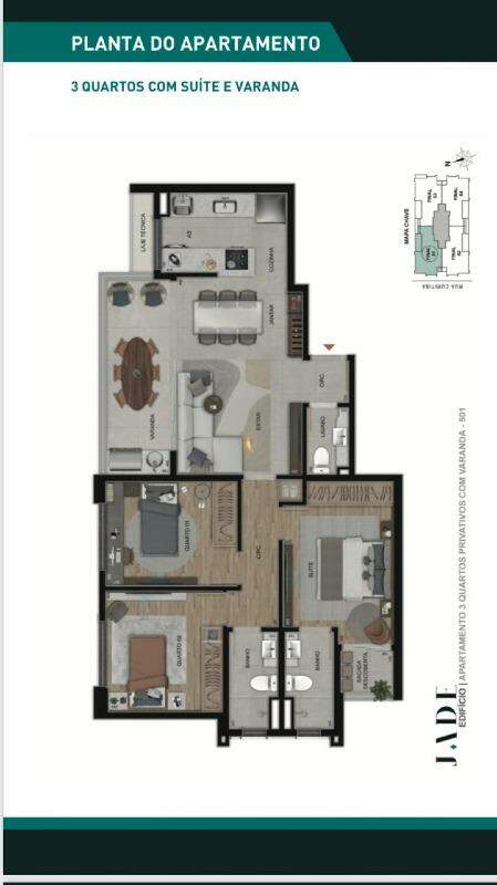 Apartamento à venda com 3 quartos, 75m² - Foto 15