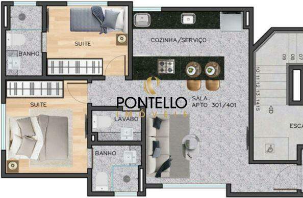 Apartamento, 2 quartos, 55 m² - Foto 16