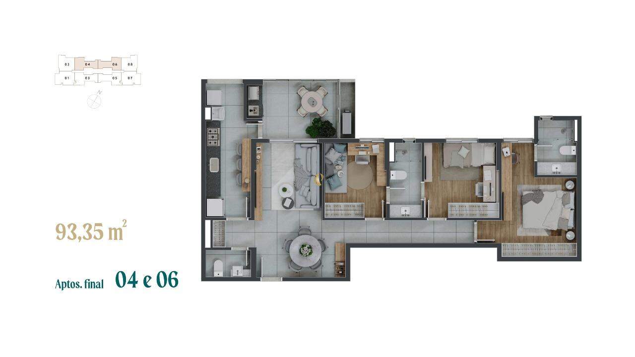 Apartamento à venda com 3 quartos, 93m² - Foto 19