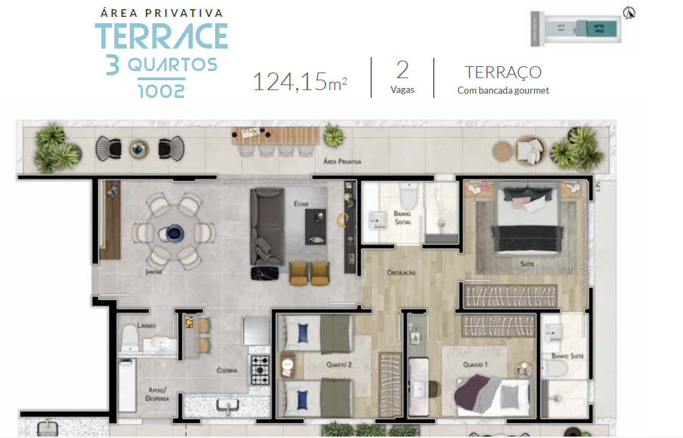 Apartamento à venda com 1 quarto, 62m² - Foto 12