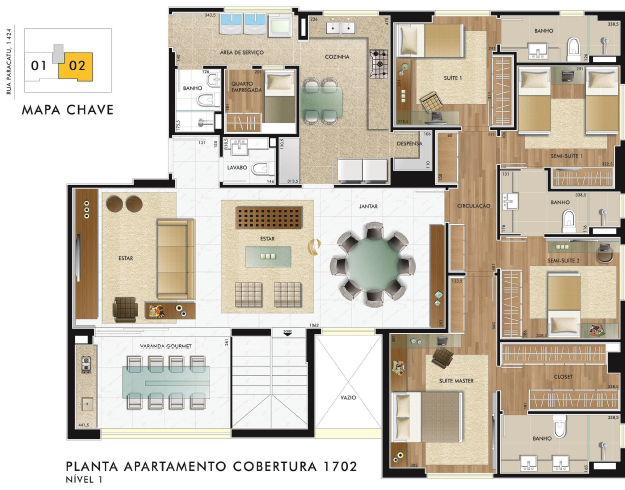 Apartamento à venda com 4 quartos, 180m² - Foto 13