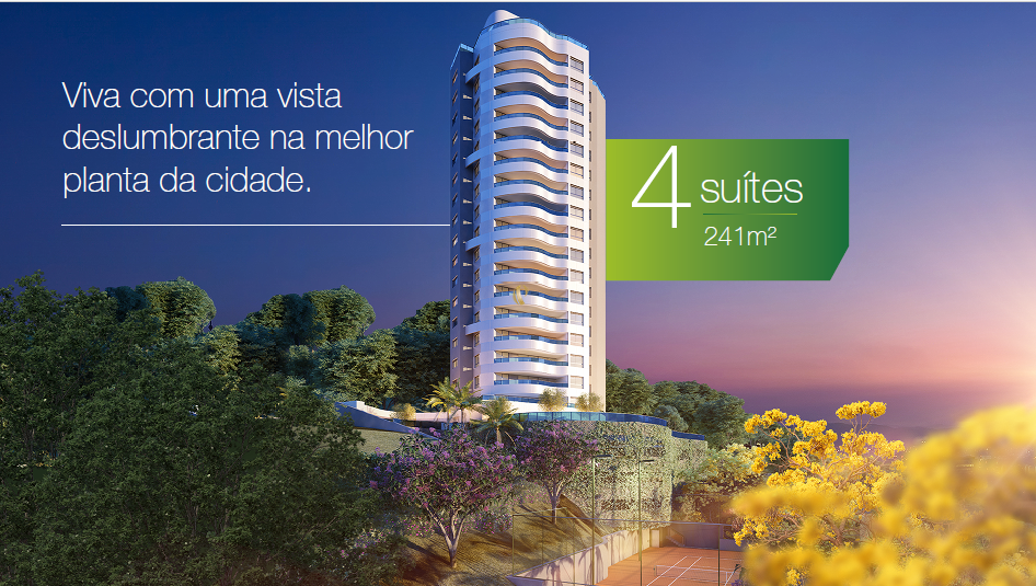 Apartamento à venda com 4 quartos, 241m² - Foto 1