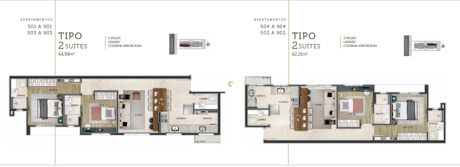 Apartamento, 3 quartos, 62 m² - Foto 22