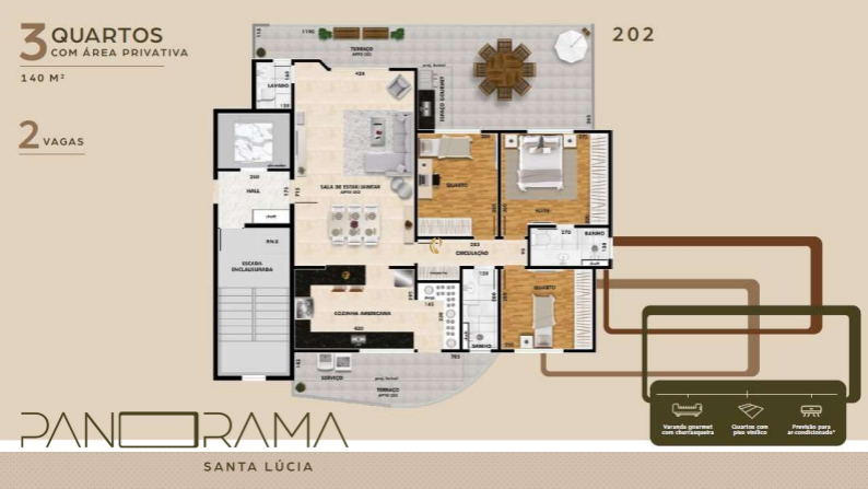 Apartamento, 3 quartos, 140 m² - Foto 5