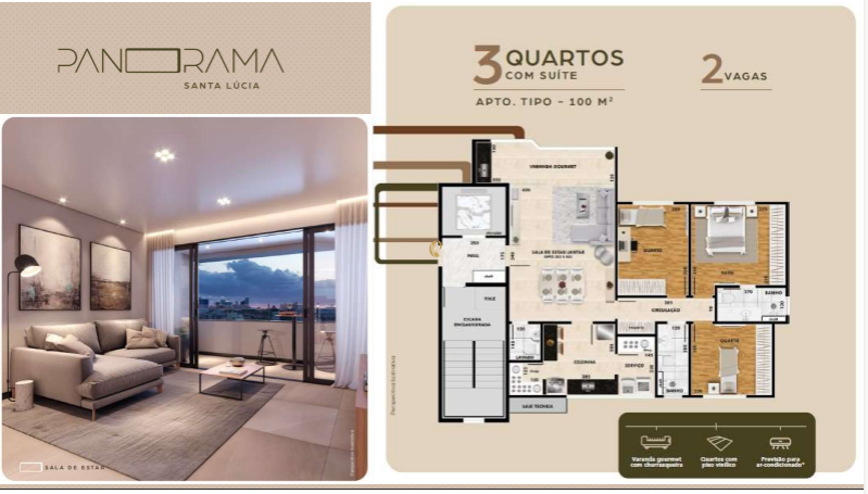 Apartamento à venda com 3 quartos, 100m² - Foto 14