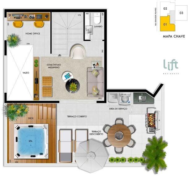 Cobertura, 2 quartos, 84 m² - Foto 5