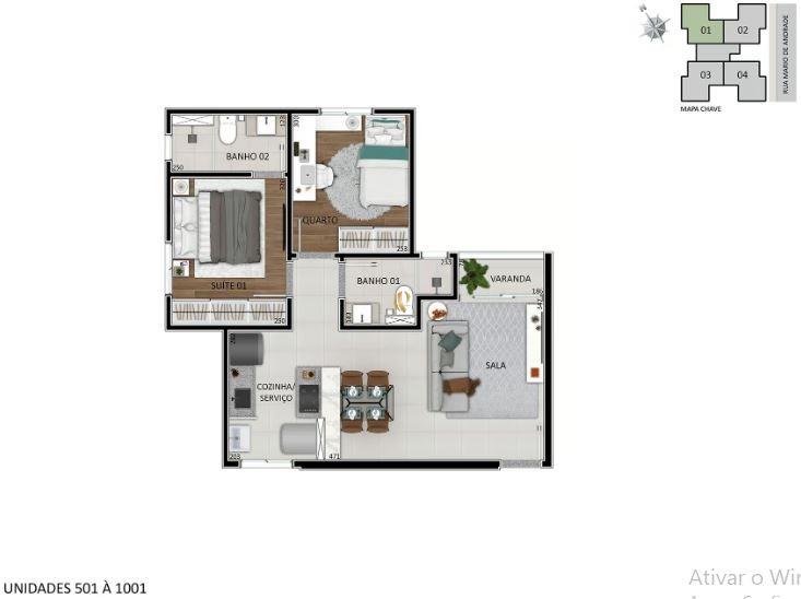 Apartamento, 2 quartos, 53 m² - Foto 5