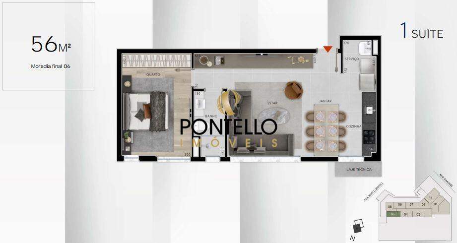 Apartamento para alugar com 1 quarto, 56m² - Foto 22