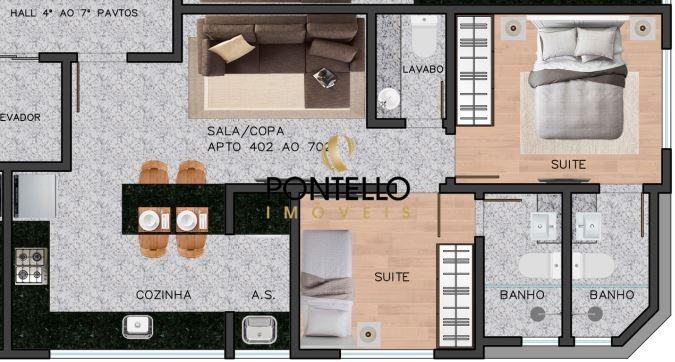 Apartamento, 2 quartos, 53 m² - Foto 24