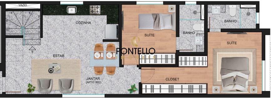 Cobertura, 2 quartos, 79 m² - Foto 18