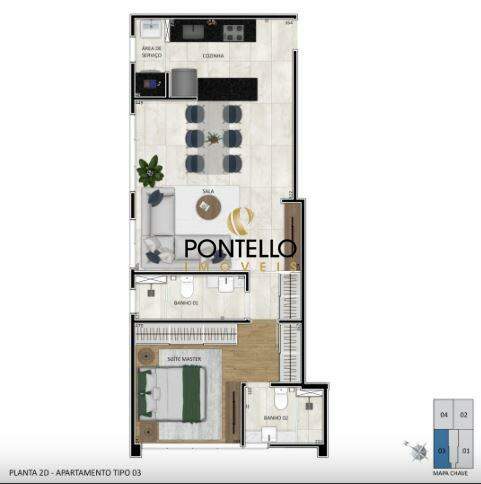 Apartamento, 1 quarto, 64 m² - Foto 7