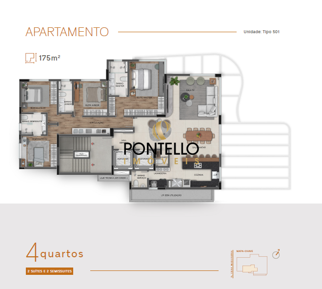 Apartamento, 4 quartos, 175 m² - Foto 7