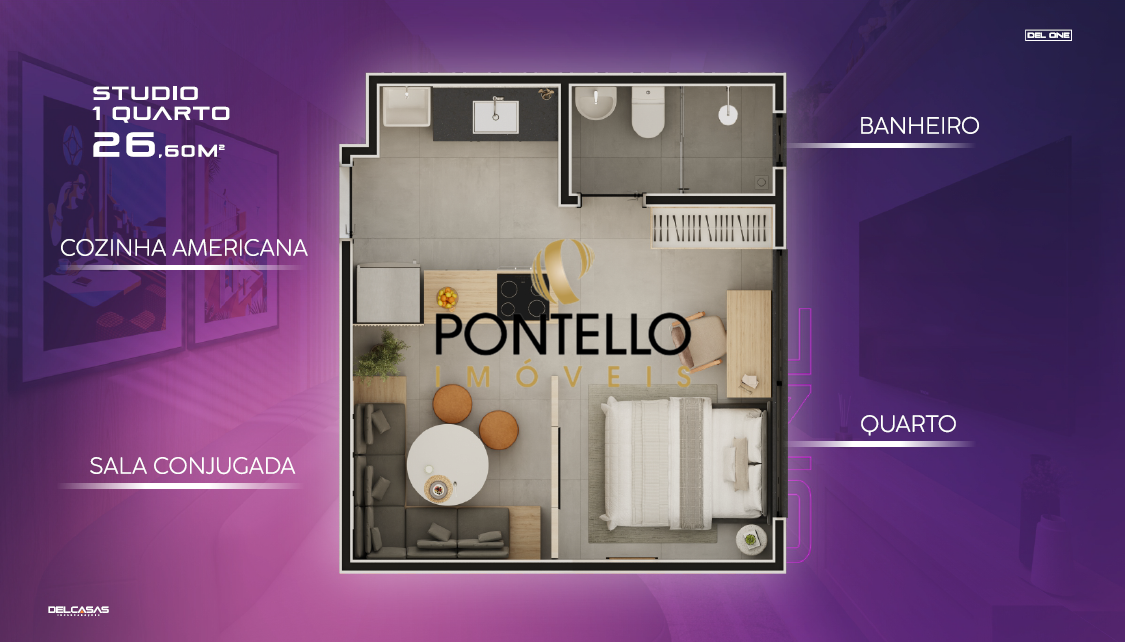 Apartamento, 1 quarto, 26 m² - Foto 4