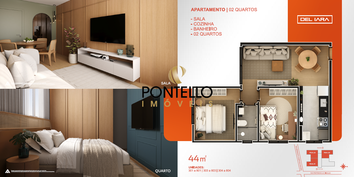 Apartamento, 2 quartos, 44 m² - Foto 6