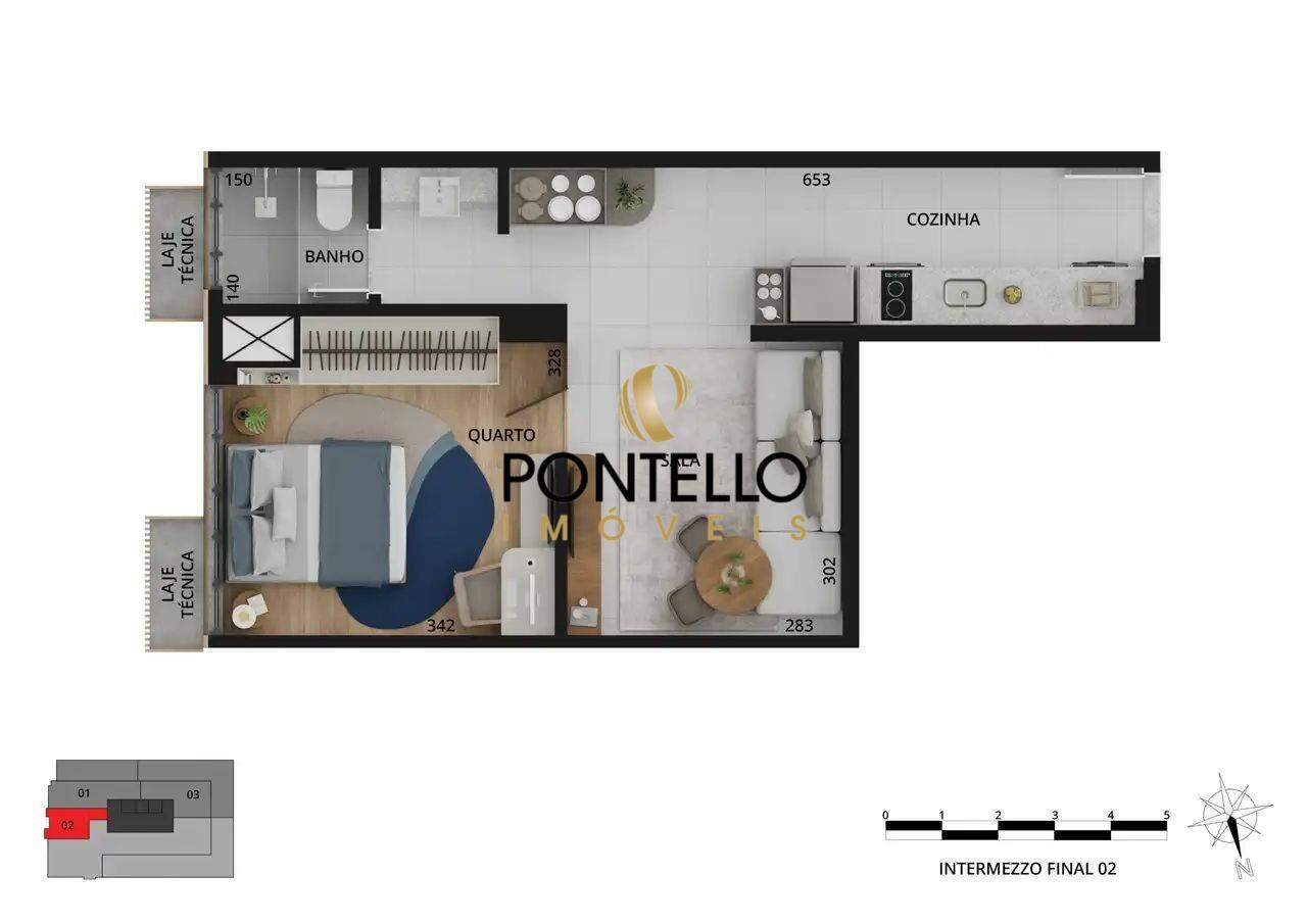Apartamento, 1 quarto, 50 m² - Foto 21