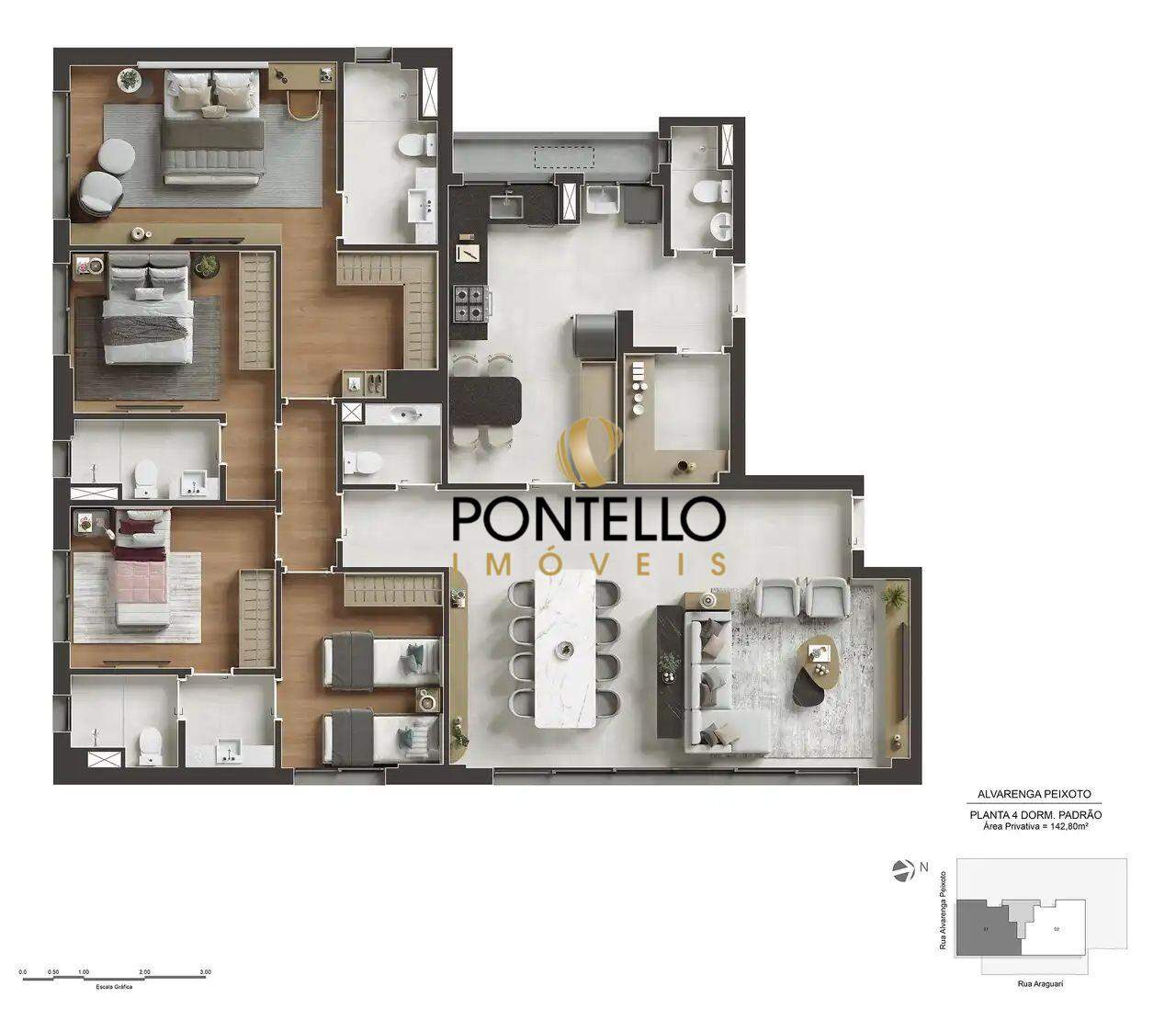 Apartamento, 4 quartos, 143 m² - Foto 25