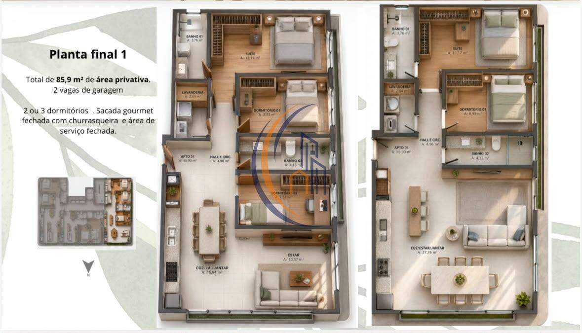 Apartamento à venda no São Luiz: PLANTA FINAL 1