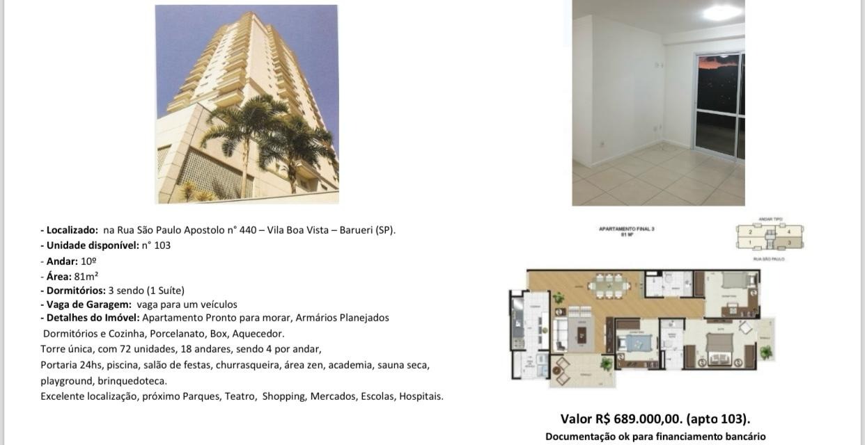 Apartamento à venda no Vila Boa Vista: 