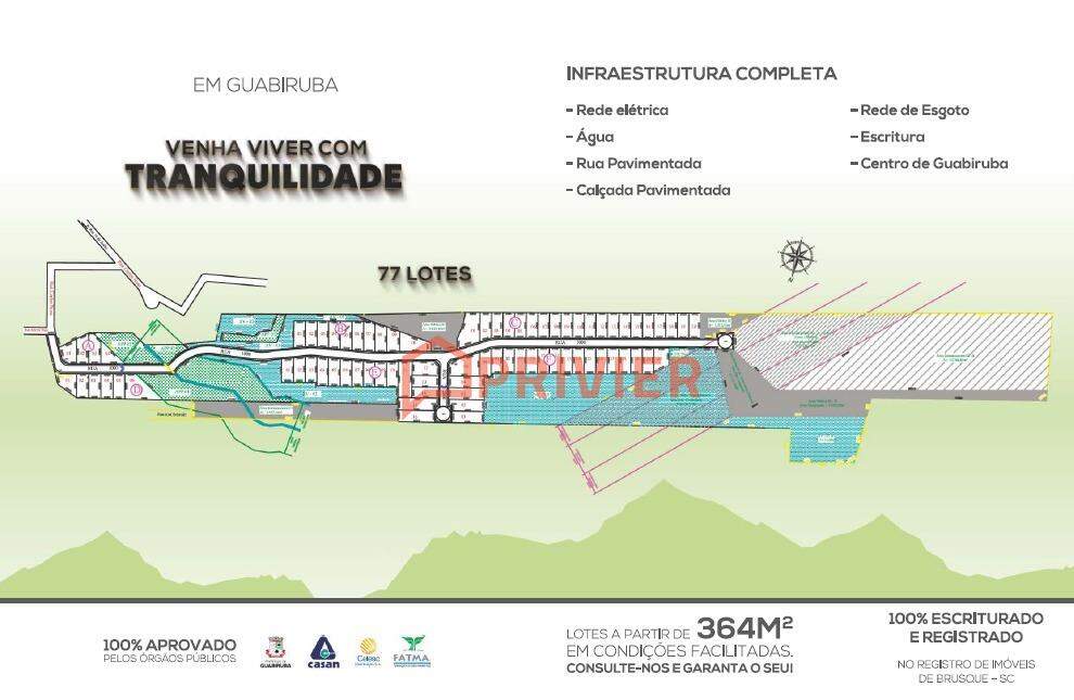 Lote/Terreno de 432m² no bairro Centro, em Guabiruba | Eu Corretor