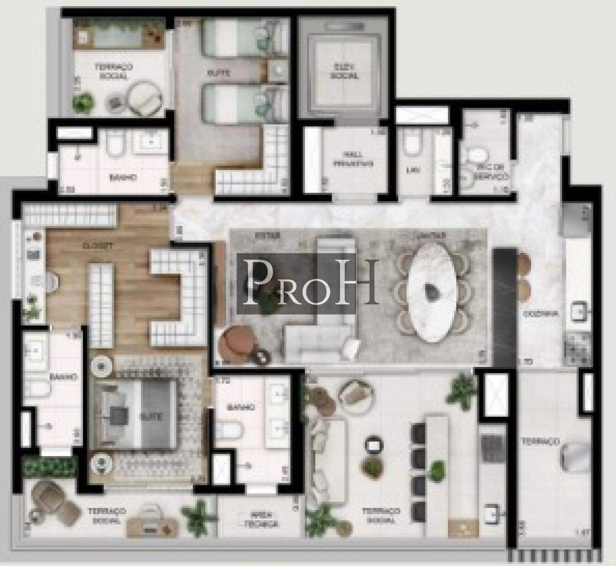 Apartamento, 3 quartos, 141 m² - Foto 3