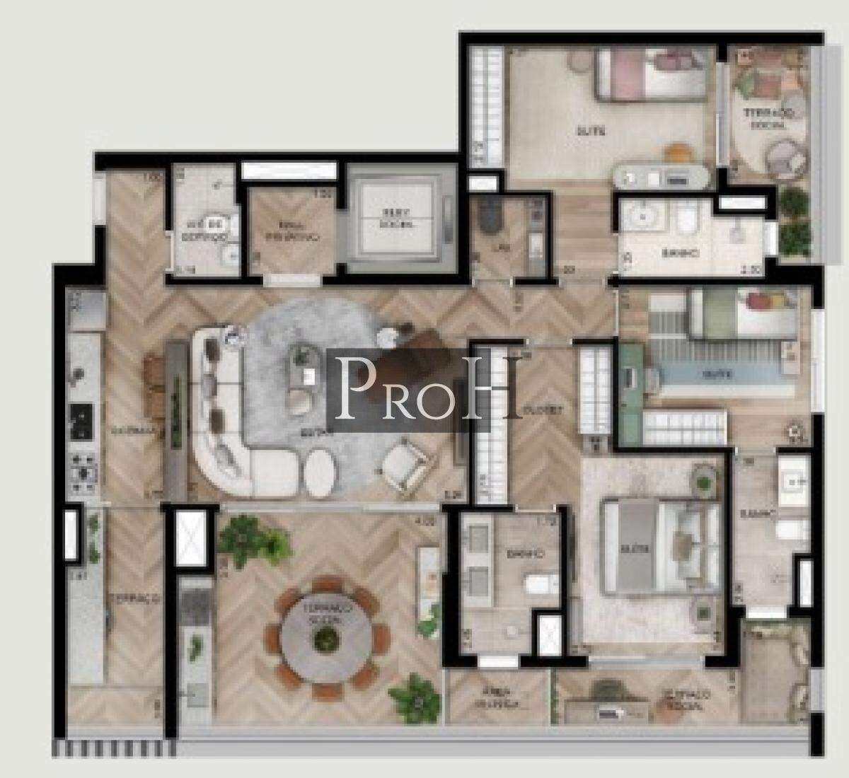 Apartamento, 3 quartos, 141 m² - Foto 4