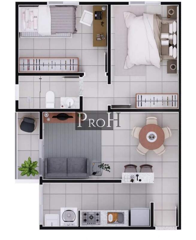 Apartamento à venda com 2 quartos, 51m² - Foto 6