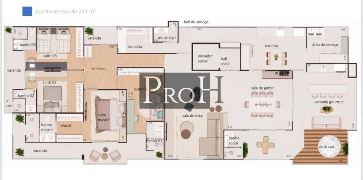 Apartamento, 4 quartos, 241 m² - Foto 4